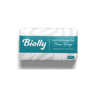 สบู่ก้อนไบโอลลี่ โอเชียน บรีซ 150 กรัม - สูตรทำความสะอาดล้ำลึก ฟื้นบำรุงผิว ฟองเยอะ - Product Image 1