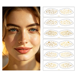 Adesivi Impermeabili con Glitter Scintillanti per il Viso, Tatuaggi Temporanei a Forma di Stella e Cuore, Trucco per Carnevale, Lentiggini <span class=keywords><strong>Arcobaleno</strong></span> - Product Image 6