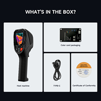 Caméra thermique portative, imagerie thermique infrarouge, écran LCD, USB, indice IP54, mesure précise de la température, plage de mesure de -20 à 550 °C