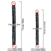 Dildo réaliste à double tête extra-long et extra-large, pénis simulé pour femmes lesbiennes, jouet érotique pour adultes