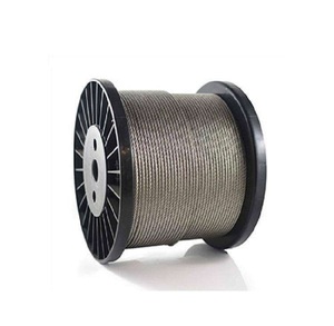Cable de acero inoxidable 1/8" 1x19 316L a granel, eslinga de cable de la serie 300, tamaño personalizado, cuerda de acero estándar AiSi - Product Image 1