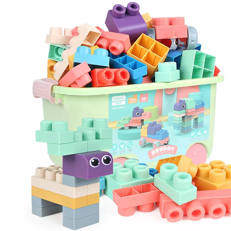 2021 Penjualan Panas Bayi Mainan Pendidikan Blok Bangunan untuk Anak Anak Usia Dini Mainan Interaktif 0-3 Tahun Tua Cork Blok Bangunan