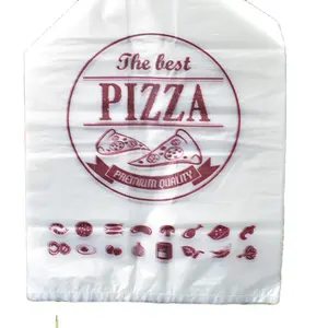 6 Inch 8 Inch 10 Inch 12 Inch Wegwerp Plastic Zak Verpakking Voor Restaurant Pizza Takeaway Tas