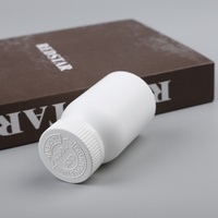 Vente en gros de contenants en plastique ronds vides de 150 cc pour médicaments, pilules, vitamines, capsules avec couvercle