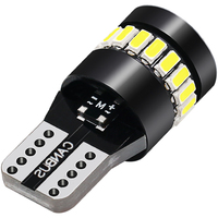 Ampoules de plaque d'immatriculation T10 Led Canbus 3030 Smd orange ambre fabricant T10 W5w Led dôme de lecture intérieur de voiture