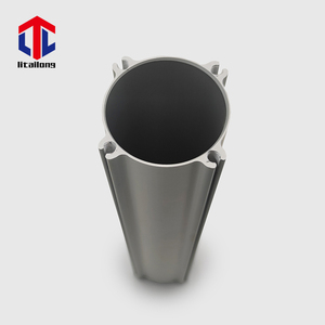 6063 T5 T6 50x50 ekstrüde yuvarlak kare alüminyum alaşımlı profil boruları silindir tüp özel eloksal muhafaza alüminyum yuvarlak kutu - Product Image 4