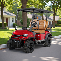 Voiturette de golf électrique personnalisée la plus vendue DC-H-F2+2, chariot de golf surélevé pour la chasse, 4 places, buggy de golf personnalisé