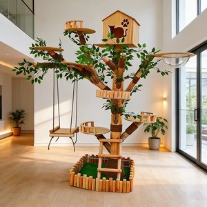 Deluxe Cat Tower Tree Sisal Climbing <b>Frame</b> Scratch Board Cat Pillar Cat Tree Rattan Condo Tower durable cat sisal tree - Product Image 6