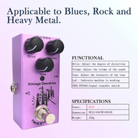 OEM Single Electric MINI Guitare Effet Distorsion Overdrive Delay Chorus US Dream Noise Gate Amplificateur de pédale de guitare électrique