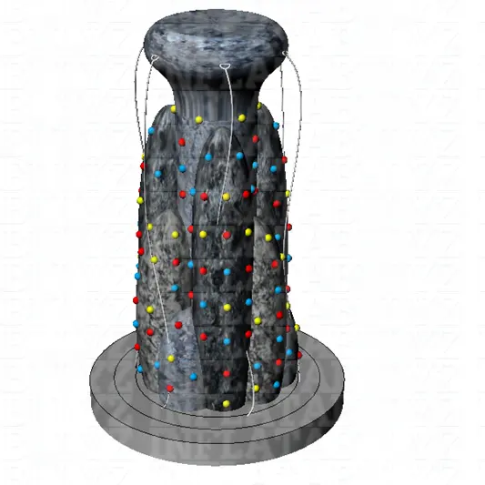 0.55 mm pvc tarpaulin PVC outdoor rock inflatable climbing wall mountain