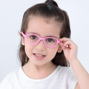 Anit Marco de gafas de goma para niños con luz azul para prescripción Premium pequeño TPEE silicona ovalada flexible con correa niñas niños - Product Image 3