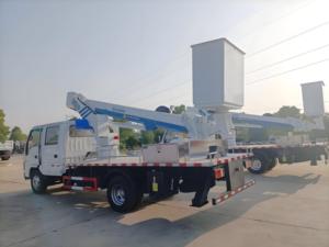 <span class=keywords><strong>Camion</strong></span> plateforme aérienne à bras droit de 22 m - Moteur Yuchai Euro 6 150 CV |   Plateforme de suspension isolée |   Véhicule de chantier - Product Image 5