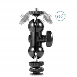 Bras magique à tête sphérique à 360 degrés avec support de chaussure froide à vis de 1/4 "pour appareil photo reflex numérique moniteur LCD lumière vidéo DJI <span class=keywords><strong>Ronin</strong></span> cardan - Product Image 3