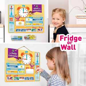 Nuevo Calendario Magnético Visual Diario para Niños, Calendario para Niños Pequeños, Aprendizaje para el Hogar - Product Image 3