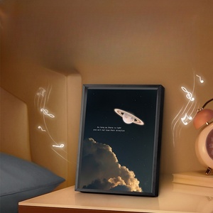 Lampe haut-parleur de peinture <span class=keywords><strong>lumineuse</strong></span> musicale moderne pour la décoration intérieure, rechargeable 4000 mAh, avec fonction <span class=keywords><strong>veilleuse</strong></span> <span class=keywords><strong>et</strong></span> haut-parleur BT - Product Image 4