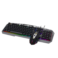 Vente d'usine SUNROSE T28 ensemble clavier et souris mécaniques de jeu filaire Design ergonomique 1600 DPI éclairage LED ABS