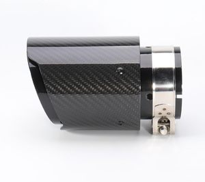Embouts d'échappement universels en fibre de carbone brillante à sortie simple pour type <span class=keywords><strong>Akrapovic</strong></span> - Product Image 5