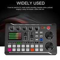 DAYMIC F998 Scheda Audio USB Wireless per Live Streaming, 16 Effetti Sonori, Mixer, Interfaccia Audio per TikTok e Karaoke, 2 Canali