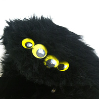 Costume d'araignée d'Halloween en gros pour animaux de compagnie, tenue de cosplay amusante pour chats et petits/moyens chiens, robe fantaisie en polyester et peluche