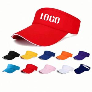 Visera con Logotipo Personalizado, Protección Solar para Exteriores, Deportes, Golf, Running, Playa, Verano, Visera Vacía en la Parte Superior - Product Image 2