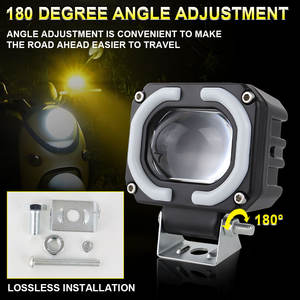 Feux de moto LED de haute qualité 40W 4 pouces 4000LM avec puce 3030, systèmes d'éclairage automobile étanches IP68, projecteur avant à 6 lentilles - Product Image 4