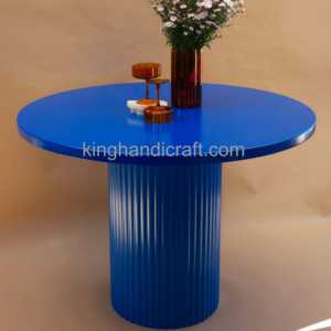 Table basse moderne faite à la main | Meubles de salon en bois durables | Conception personnalisée usine OEM ODM Kinghandicraft - Product Image 4