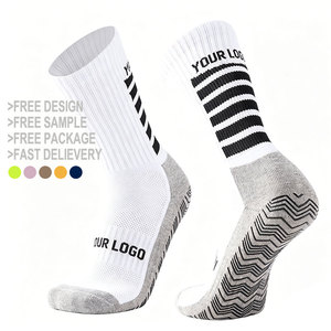 Chaussettes de football respirantes à haute performance avec design personnalisé, antidérapantes et rembourrées pour l'entraînement - Product Image 1