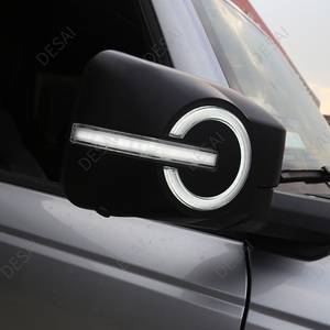 Cubierta Protectora para el Espejo Retrovisor Lateral de la Puerta para <span class=keywords><strong>Ford</strong></span> <span class=keywords><strong>Bronco</strong></span> Todoterreno 2021 <span class=keywords><strong>2022</strong></span> con Señal LED, Moldura Decorativa para Espejo en Negro Mate - Product Image 4