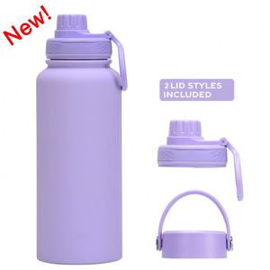 Termo Clásico de Acero Inoxidable de Gran Capacidad (32oz) con Aislamiento al Vacío, Popular para Deportes al Aire Libre y Uso en Coche - Product Image 4