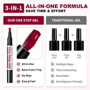 Stylo de vernis à <span class=keywords><strong>ongles</strong></span> en gel 48 couleurs, gel 3-en-1 en une étape (base, couleur, top coat), professionnel pour salon et usage domestique, manucure et nail art - Product Image 3