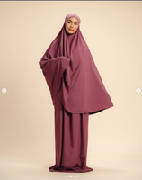 Nouvel ensemble Abaya 2 pièces personnalisé 2026 – Robe Abaya légère et compacte pour la prière, portable, anti-plis, séchage rapide