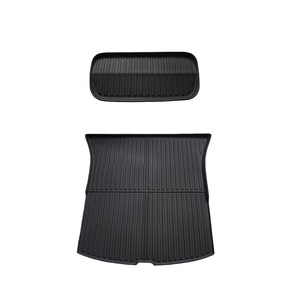 Tùy chỉnh không thấm nước TPE xe tầng Liners 2 cái cho Tesla mô hình y phiên bản mới <span class=keywords><strong>2025</strong></span> tất cả các mùa 1 năm bảo hành - Product Image 1