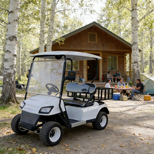 Voiture de golf électrique 2 places à bas prix, batterie lithium 48V avec contrôleur et certification CE, design créatif - Product Image 1