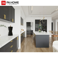 Armoire de cuisine PA Bespoke Modern Full Set Flat Pack Wood Slim Shaker avec mini rangement