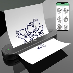 Tattoo Printer Portable Thermal Printer A4 Wireless Bluetooth Label Maker for Tattoo Design <b>Printing</b> - Product Image 1