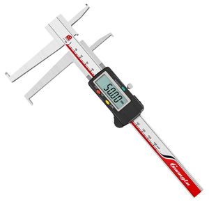 Calibrador <span class=keywords><strong>Vernier</strong></span> Digital <span class=keywords><strong>Guanglu</strong></span> con Cabezal Cortador de Doble Ranura Interna 0-300MM, Pantalla Digital, Medidor de Diámetro Interior de Garra Larga - Product Image 2