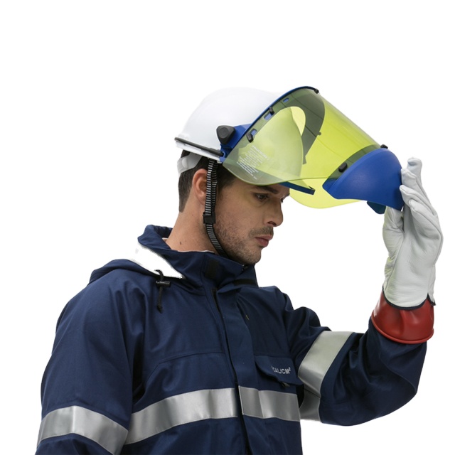 12 Cal Arc Flash Face Shield NFPA 70E ASTM F 2187 Arc Flash Protection для лица, промышленный электрик
