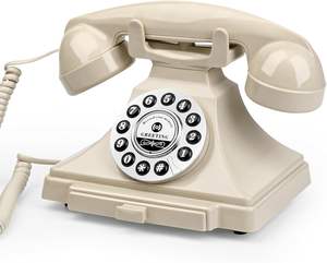 Toptan fiyatlar kablolu Retro sabit telefon ses ziyaretçi defteri dekoratif ürünler için bir ses ziyaretçi defteri - Product Image 1