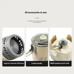 Système de cuisson tout-en-un en STAR-X5 d'érable feu avec régulateur de pression Polaris coupe-vent pour le camping - Product Image 5