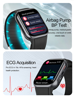 Reloj Inteligente TK67 para Adultos Mayores, con Bomba de Aire, Presión Arterial, ECG, Pantalla AMOLED de 1.95'', Detección de Caídas SOS, Monitor de Salud, Gran Oferta de Fábrica