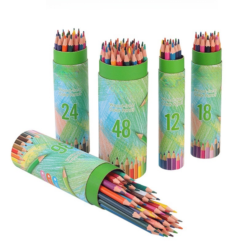 12 Colored Pencils in Paper Tube