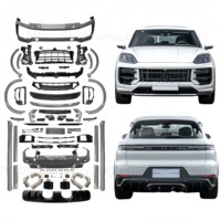 Pour Porsche Cayenne 25ème Anniversaire, Kit Carrosserie TurboGT Amélioré, Échappement Central en Fibre de Carbone, Compatible avec les Modèles Cayenne 24-26