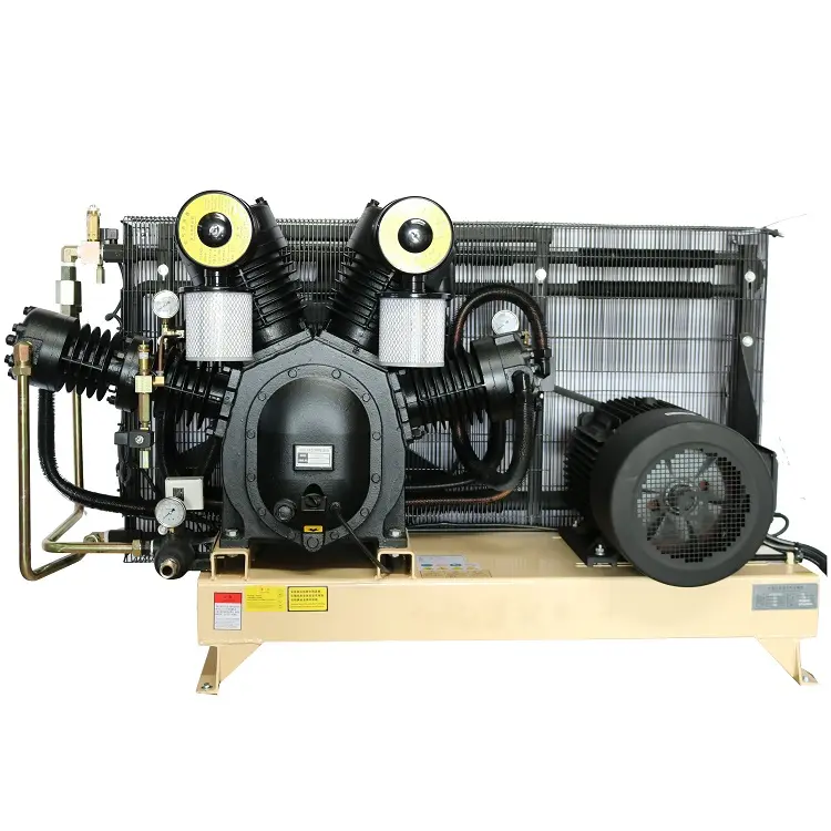 수냉식 37 KW 18.5KW 25-50 HP 40 바 150 CFM 600 PSI 4m3/분 고압 부스터 듀얼 모터 공기 압축기 펌프