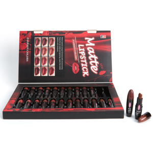 Vente chaude Maquillage Longue Durée Personnaliser Rouge À Lèvres Avec Votre Logo Cadeau Rouge À Lèvres Ensemble Velours Mat Couleur Rouge À Lèvres - Product Image 1