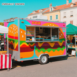OEM Italian <b>Small</b> Stainless Steel Beer Vendor Cart Fried Chicken Mobile Catering Food Truck - Product Image 3