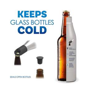 500 ml Çift Cidarlı Bira Şişesi Soğutucusu ve Kutu Soğutucusu, Açacaklı, İzole Paslanmaz Çelik, Sızdırmaz, Taşınabilir - Product Image 3