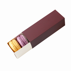 Cajas de Embalaje de Cartón Rectangulares Personalizadas de Alta Calidad para Macarons, Caja de Regalo con Cajón para Galletas Francesas/Panadería - Product Image 1