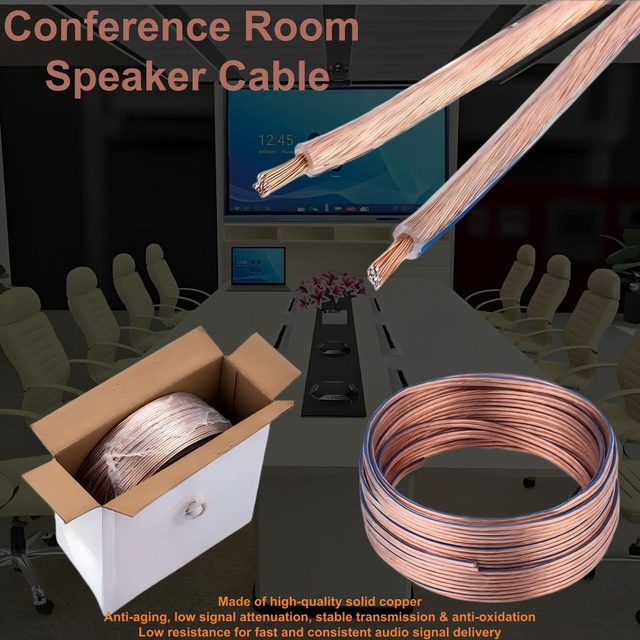 High Quality Parallel Audio OFC RCA Speaker Lead Wire Cable for Car and Home Theater Professional Amplifier Meeting Room