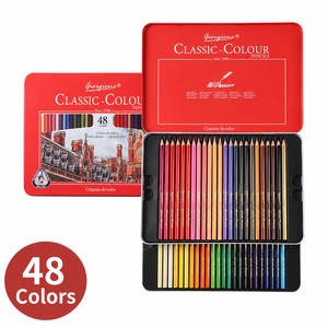 Crayons à huile professionnels Giorgione, 36 couleurs, mine de 3,8 mm, crayons de couleur <span class=keywords><strong>Prismacolor</strong></span>, impression UV, ensemble soluble, boîte en métal - Product Image 5