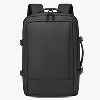 Sac à dos tendance, tissu de haute qualité, imperméable, sac à dos pour ordinateur portable, extensible, sac de voyage d'affaires avec USB